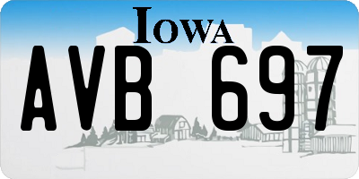IA license plate AVB697