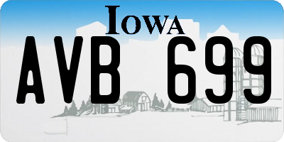 IA license plate AVB699