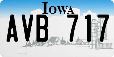IA license plate AVB717