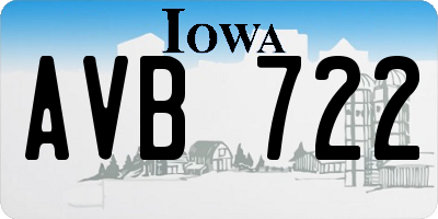 IA license plate AVB722