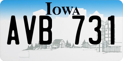 IA license plate AVB731