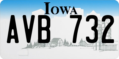 IA license plate AVB732