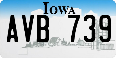 IA license plate AVB739