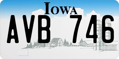 IA license plate AVB746
