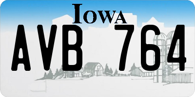 IA license plate AVB764