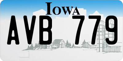 IA license plate AVB779