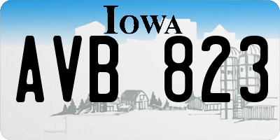IA license plate AVB823