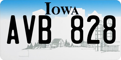 IA license plate AVB828