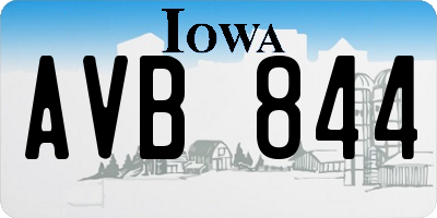 IA license plate AVB844