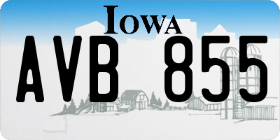 IA license plate AVB855