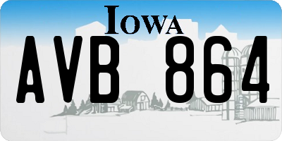 IA license plate AVB864