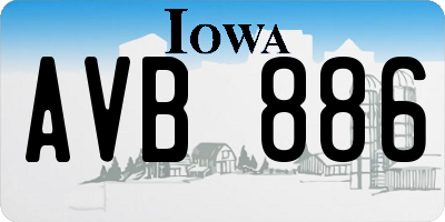 IA license plate AVB886