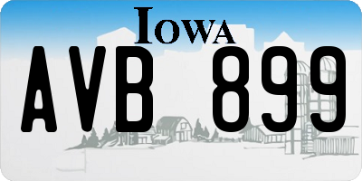 IA license plate AVB899