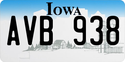 IA license plate AVB938