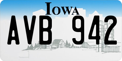 IA license plate AVB942