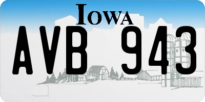 IA license plate AVB943