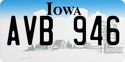 IA license plate AVB946