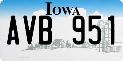 IA license plate AVB951