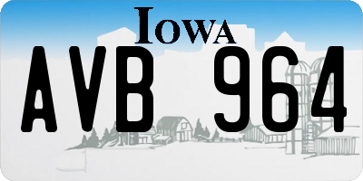 IA license plate AVB964