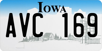 IA license plate AVC169