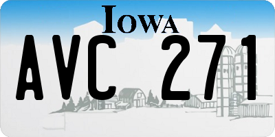 IA license plate AVC271