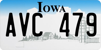 IA license plate AVC479