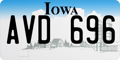 IA license plate AVD696