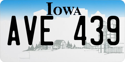 IA license plate AVE439