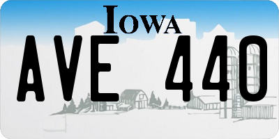 IA license plate AVE440