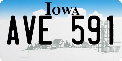 IA license plate AVE591