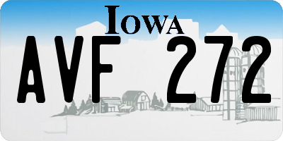 IA license plate AVF272