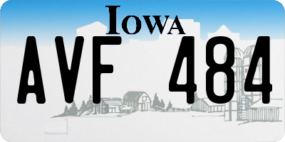 IA license plate AVF484