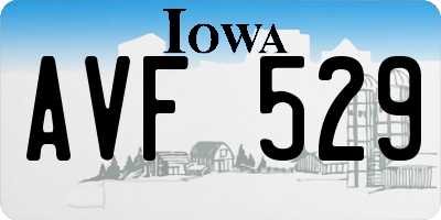 IA license plate AVF529