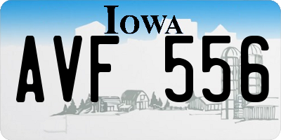 IA license plate AVF556