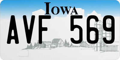 IA license plate AVF569