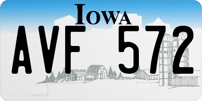 IA license plate AVF572