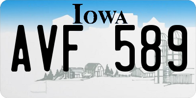 IA license plate AVF589
