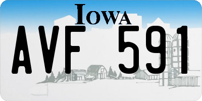 IA license plate AVF591