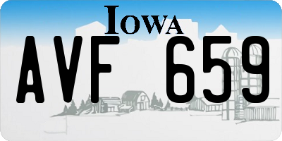 IA license plate AVF659