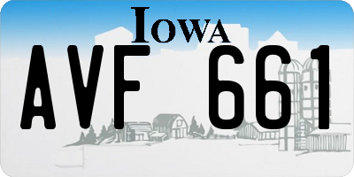 IA license plate AVF661