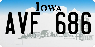 IA license plate AVF686