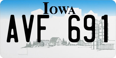 IA license plate AVF691