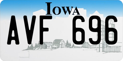IA license plate AVF696