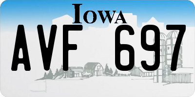 IA license plate AVF697