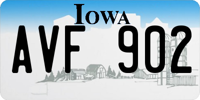 IA license plate AVF902