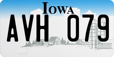 IA license plate AVH079