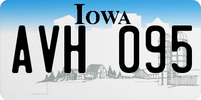 IA license plate AVH095