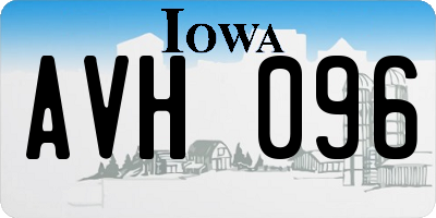 IA license plate AVH096