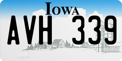 IA license plate AVH339
