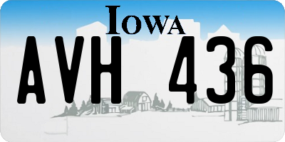IA license plate AVH436